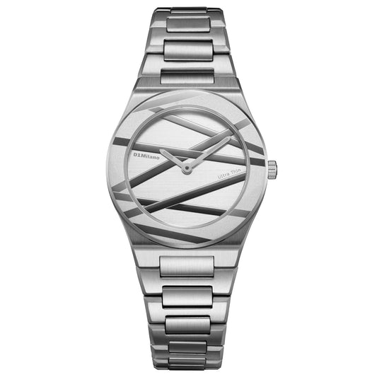 Silver Inlay Ultra Thin Ladies Watch Size 30mm