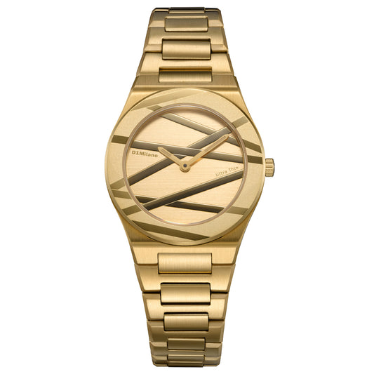 Golder Inlay Ultra Thin Ladies Watch Size 30mm