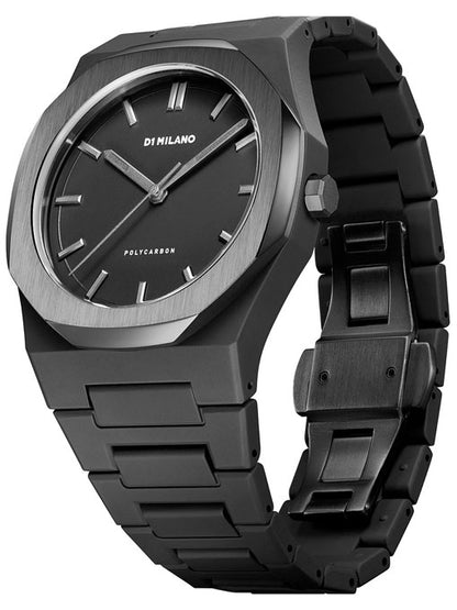 SPACE GREY POLYCARBON GENTS WATCH SIZE 40.5MM