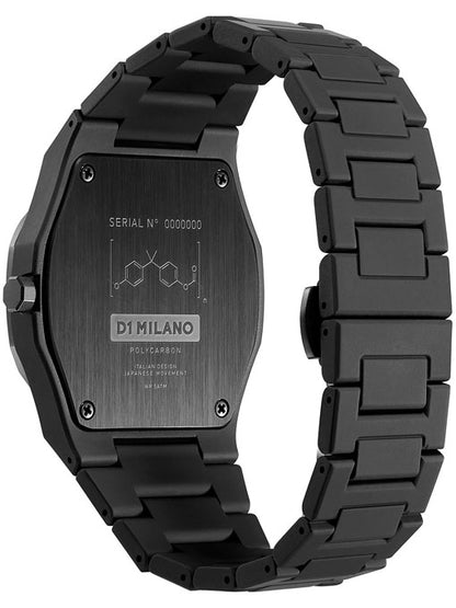 SPACE GREY POLYCARBON GENTS WATCH SIZE 40.5MM