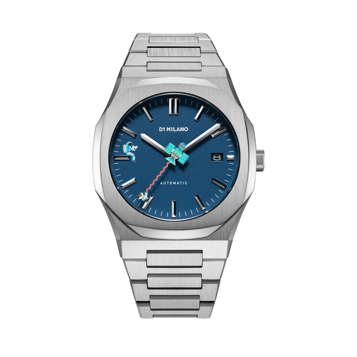 RETRO Blue AUTOMATIC Gents Watch Size 42mm