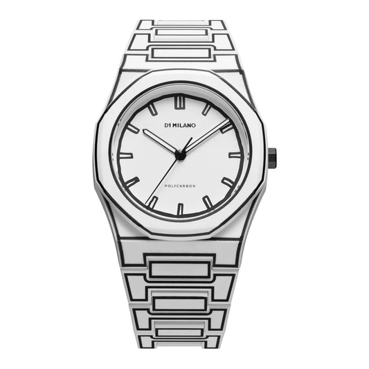 WHITE SKETCH POLYCARBON Gents Watch Size 40mm