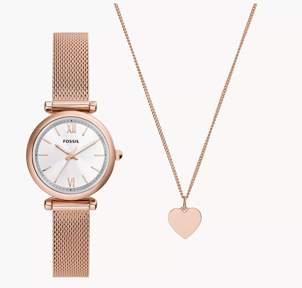 Carlie ladies Watch + Necklace set 28mm