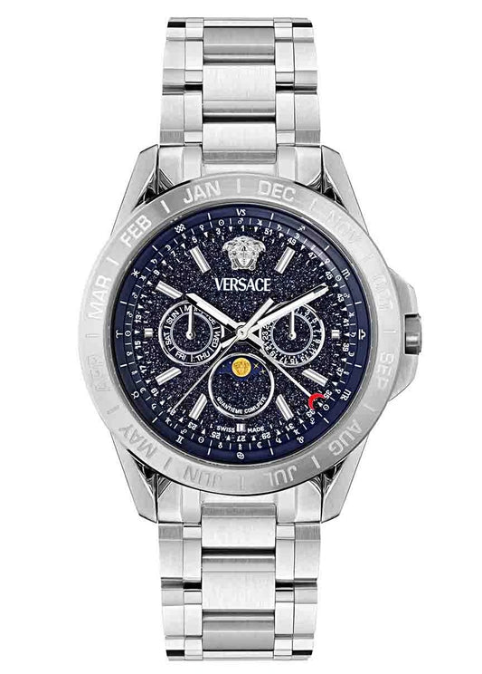 VERSACE GALAXY MOONPHASE GENT WATCH SIZE 43MM