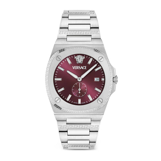 VERSACE ANTARES GREEK KEY GENT WATCH SIZE 40MM