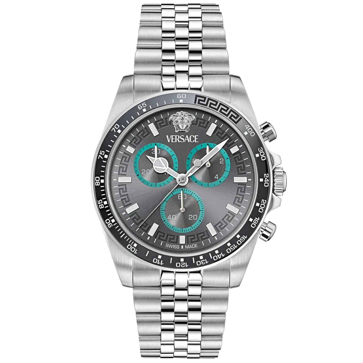 VERSACE GRECA CHRONO WAVE GENT WATCH SIZE 43MM