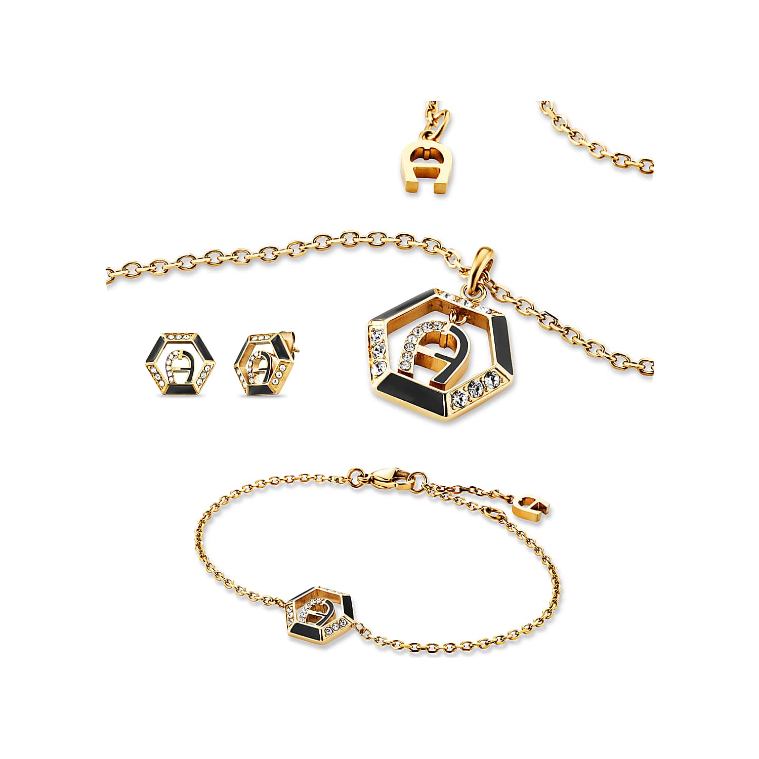 Hexagon jewelry set