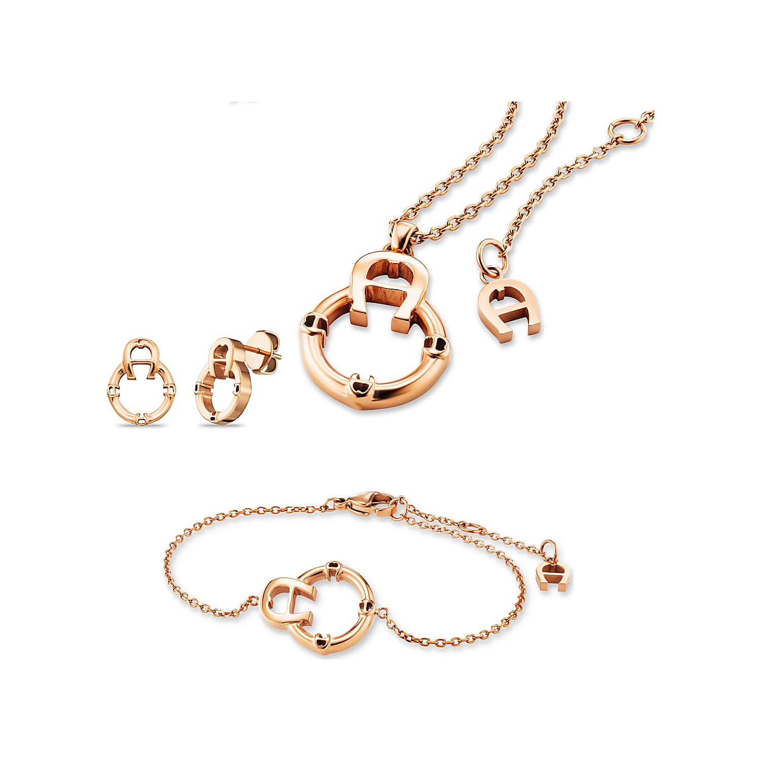 NICOLETTA NECLACE+BRACELET+EARRING SET