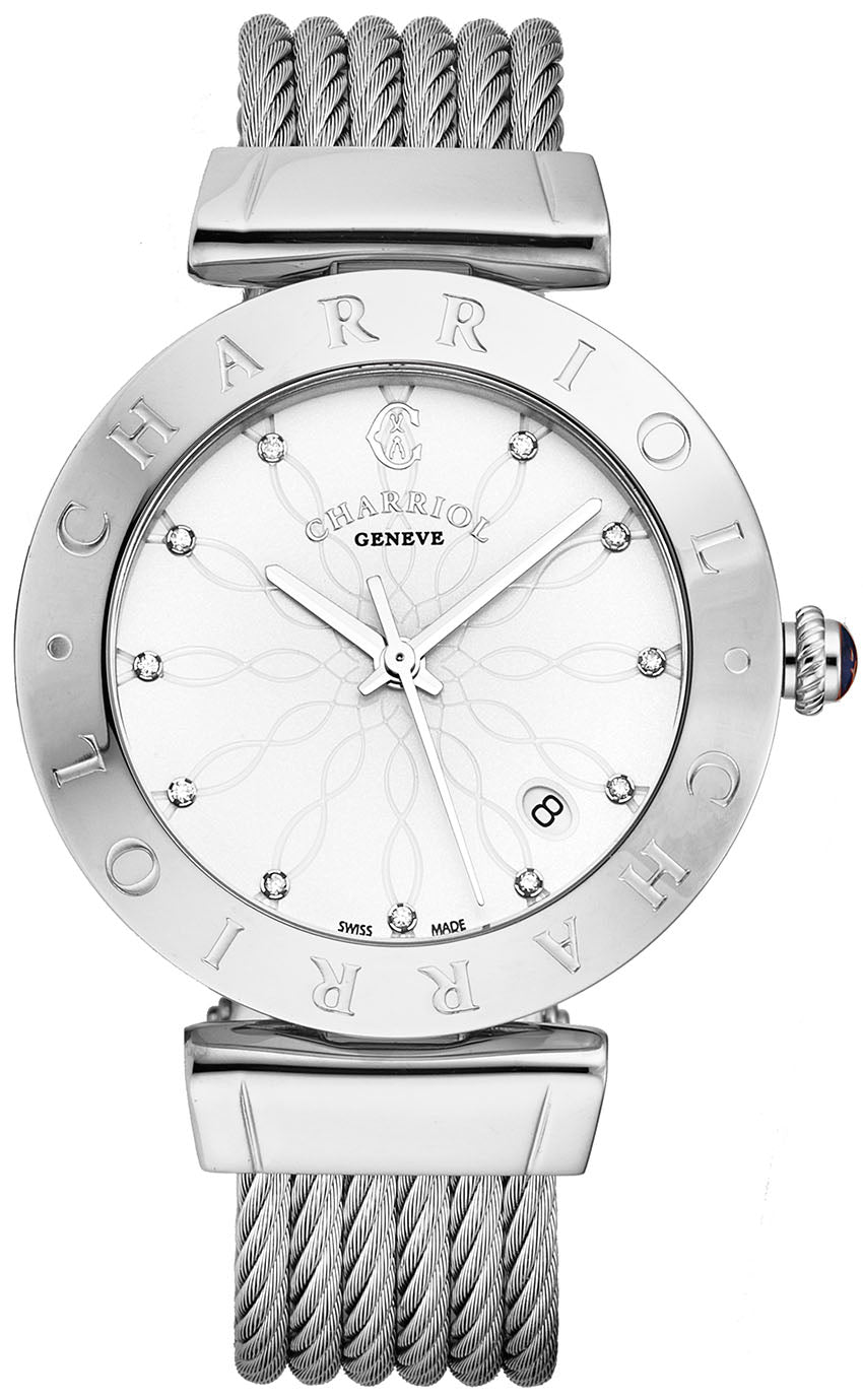 Alexandre C Ladies Diamond Watch Size 34mm