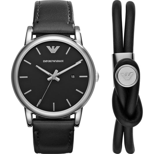 LUIGI GENTS WATCH+BRACELET SET SIZE 41MM