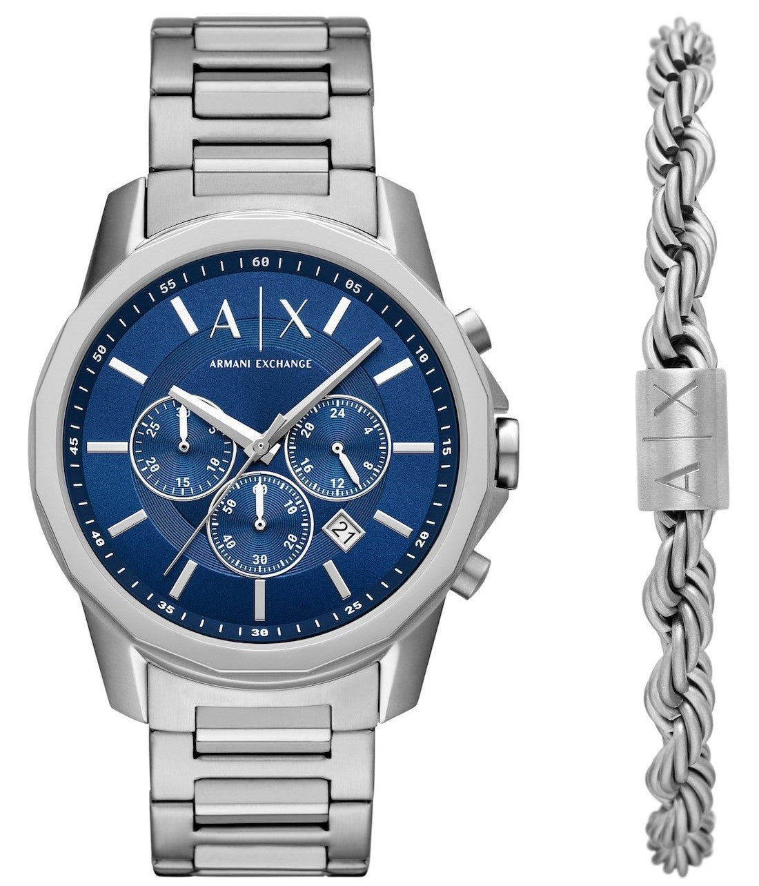 A/X GENTS WATCH-BRAC SET SIZE 44MM