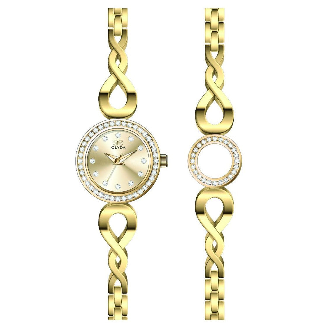 ROUELLE LADIES WATCH+BRAC SET SIZE 27MM