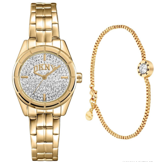 DKNY LADIES WATCH SET SIZE 30MM