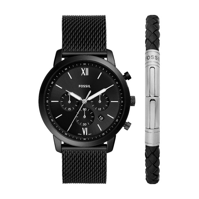NEUTRA GENTS WATCH+BRACELET SET SIZE 44MM
