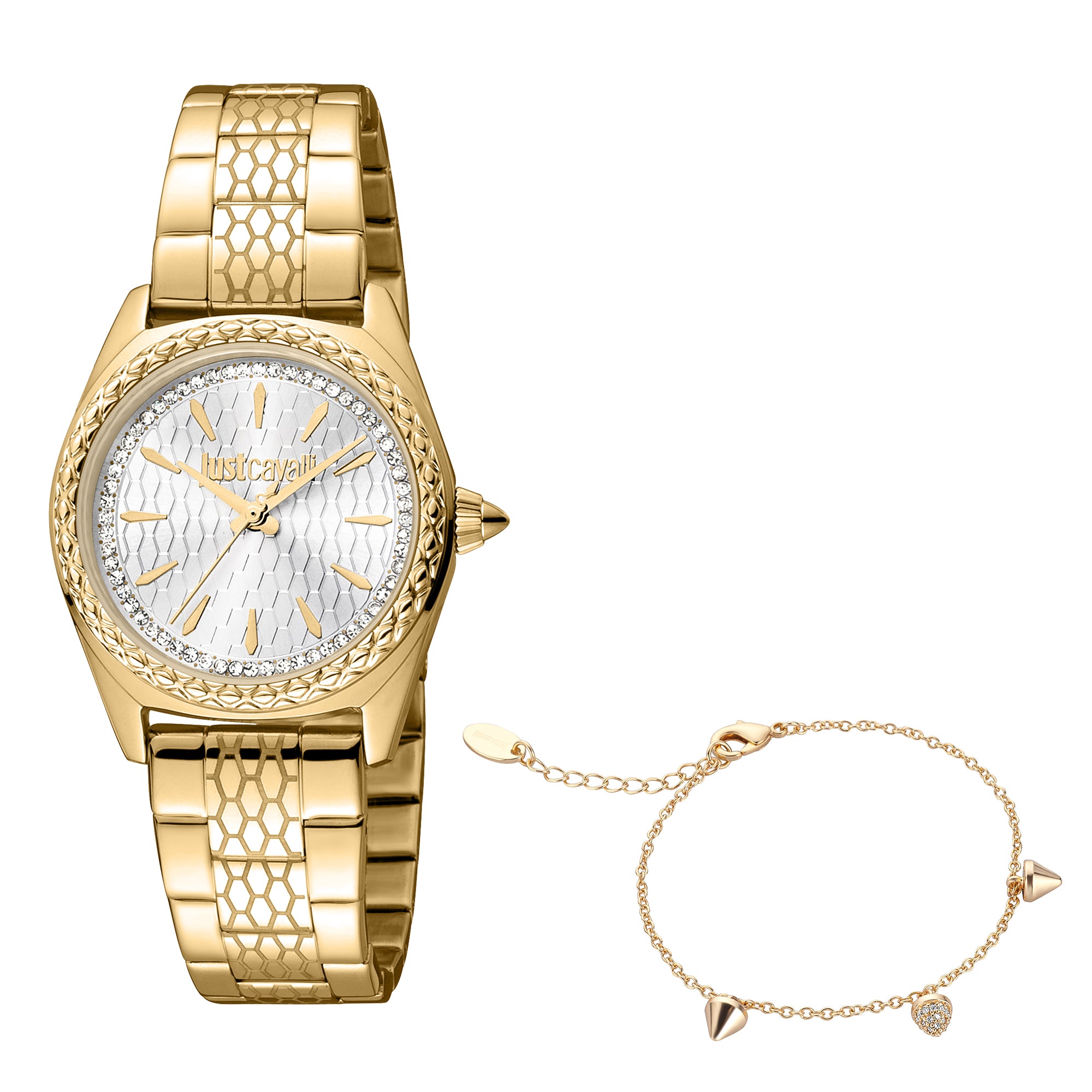 Fashion Glam Ladies Watch+Bracelet Set Size 30mm