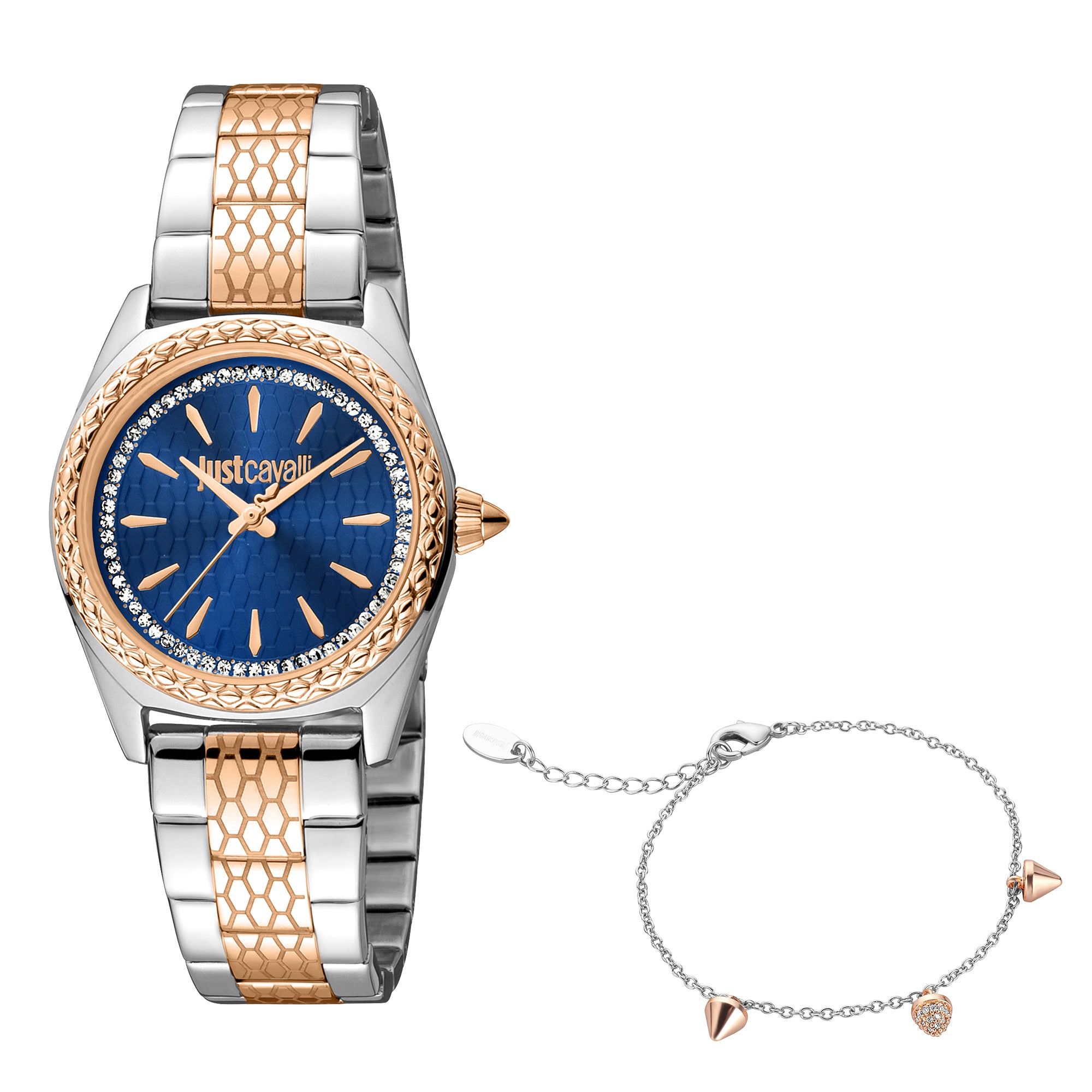 Fashion Glam Ladies Watch+Bracelet Set Size 30mm
