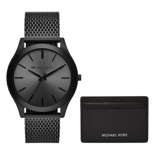 RUNWAY MENs Watch+CARD HOLDER Set 44mm