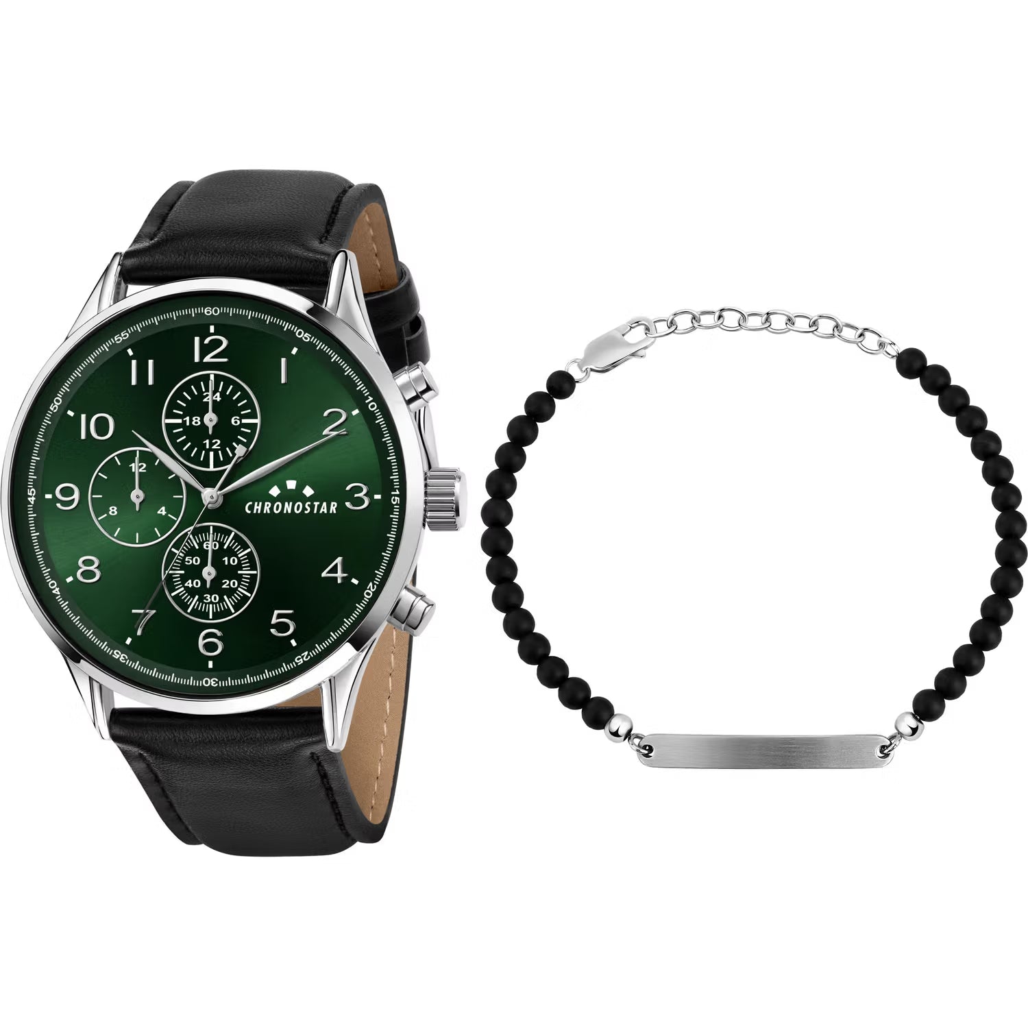 Dandy Gents Watch+Bracelet Set Size 44mm