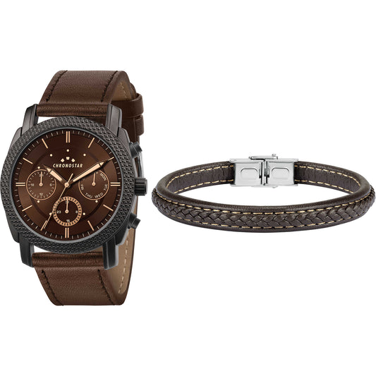 Force Gents Watch+Bracelet Set Size 42mm