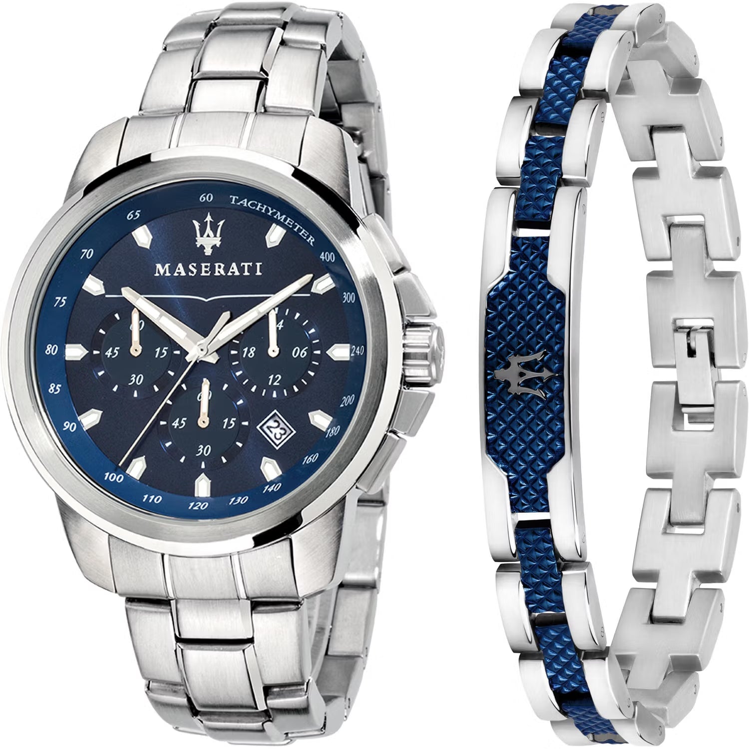 Successo Gents Watch+Bracelet Set Size 44mm