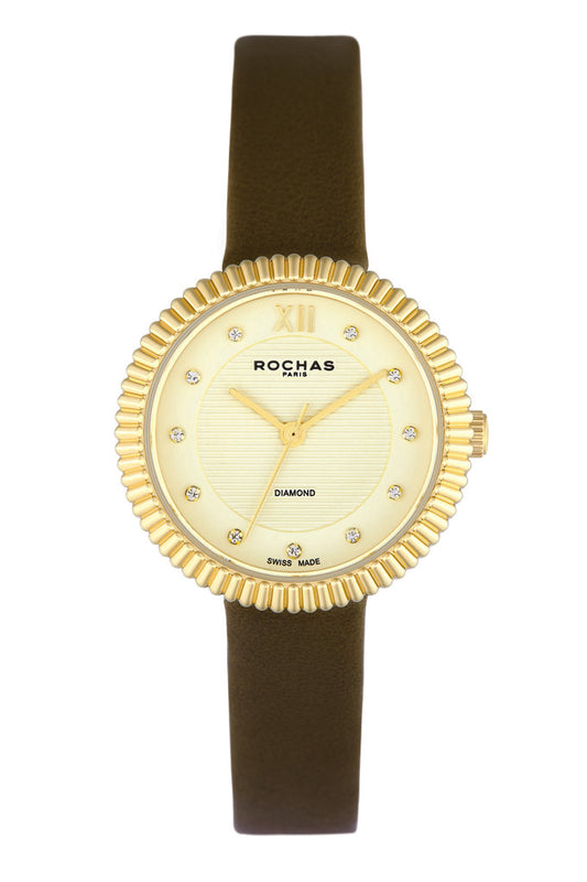 Analouge Ladies Diamond Watch 30mm