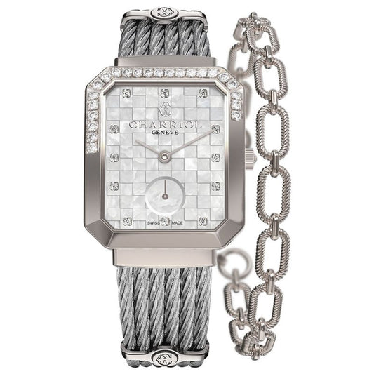 St. Tropez Mansarat Ladies Diamond Watch Size 25mm