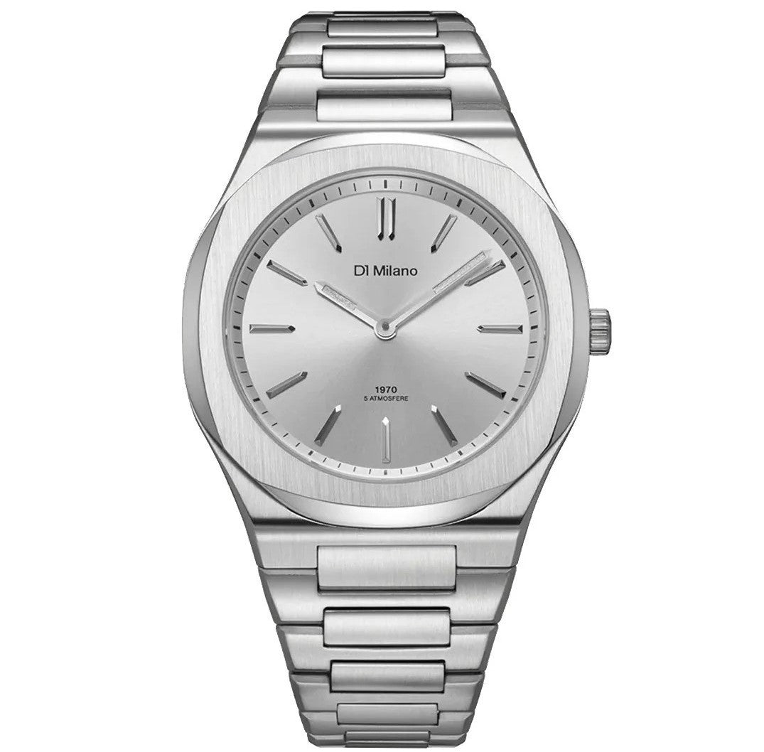 Groovy Silver Ultra Thin Mens Watch  Size 39mm
