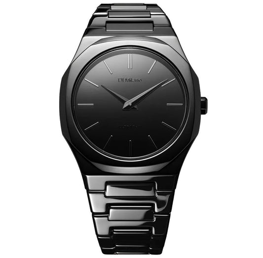 Black Mirror Ultra Thin Mens Watch  Size 38mm